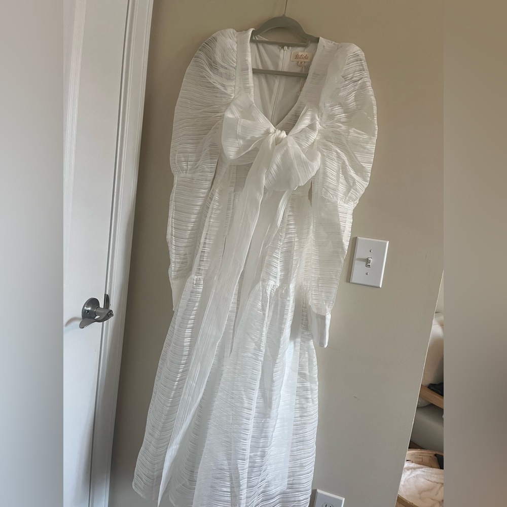 NWT puff sleeve maxi dress